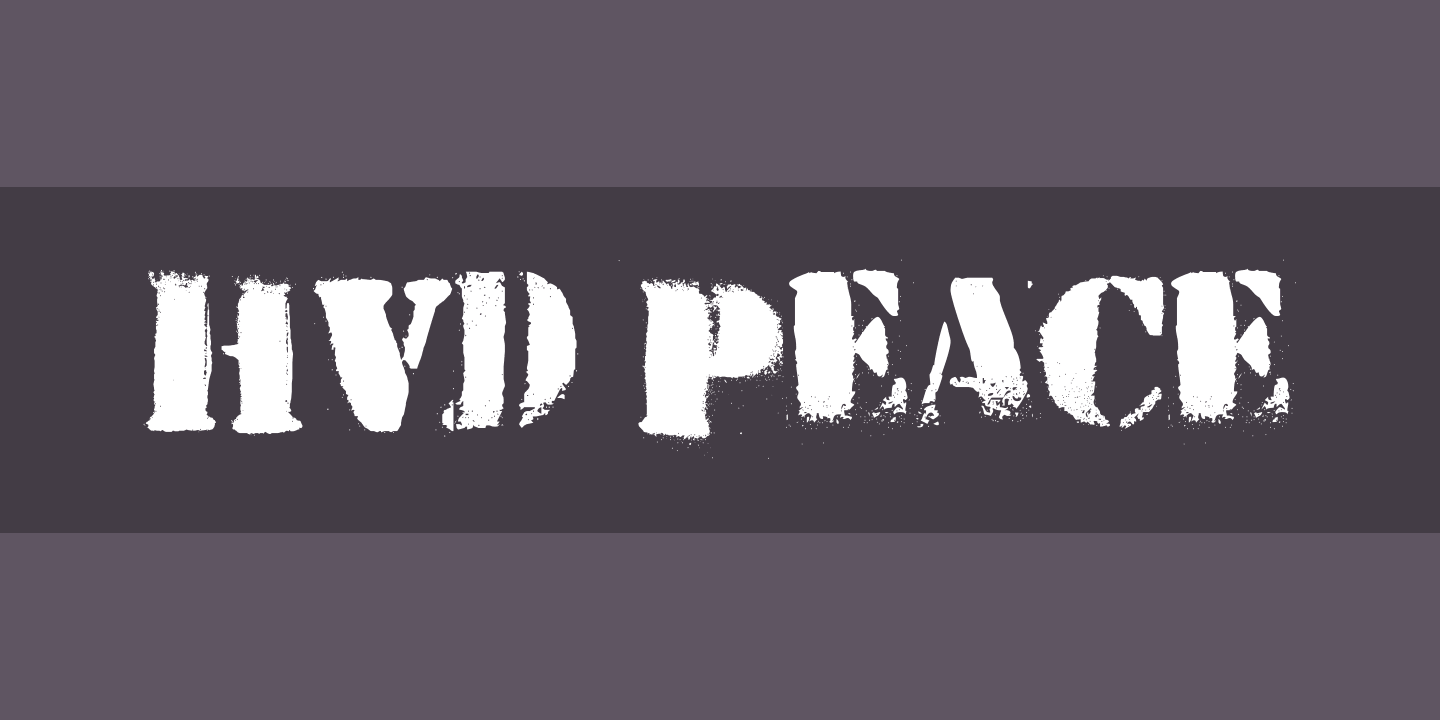 Шрифт HVD Peace